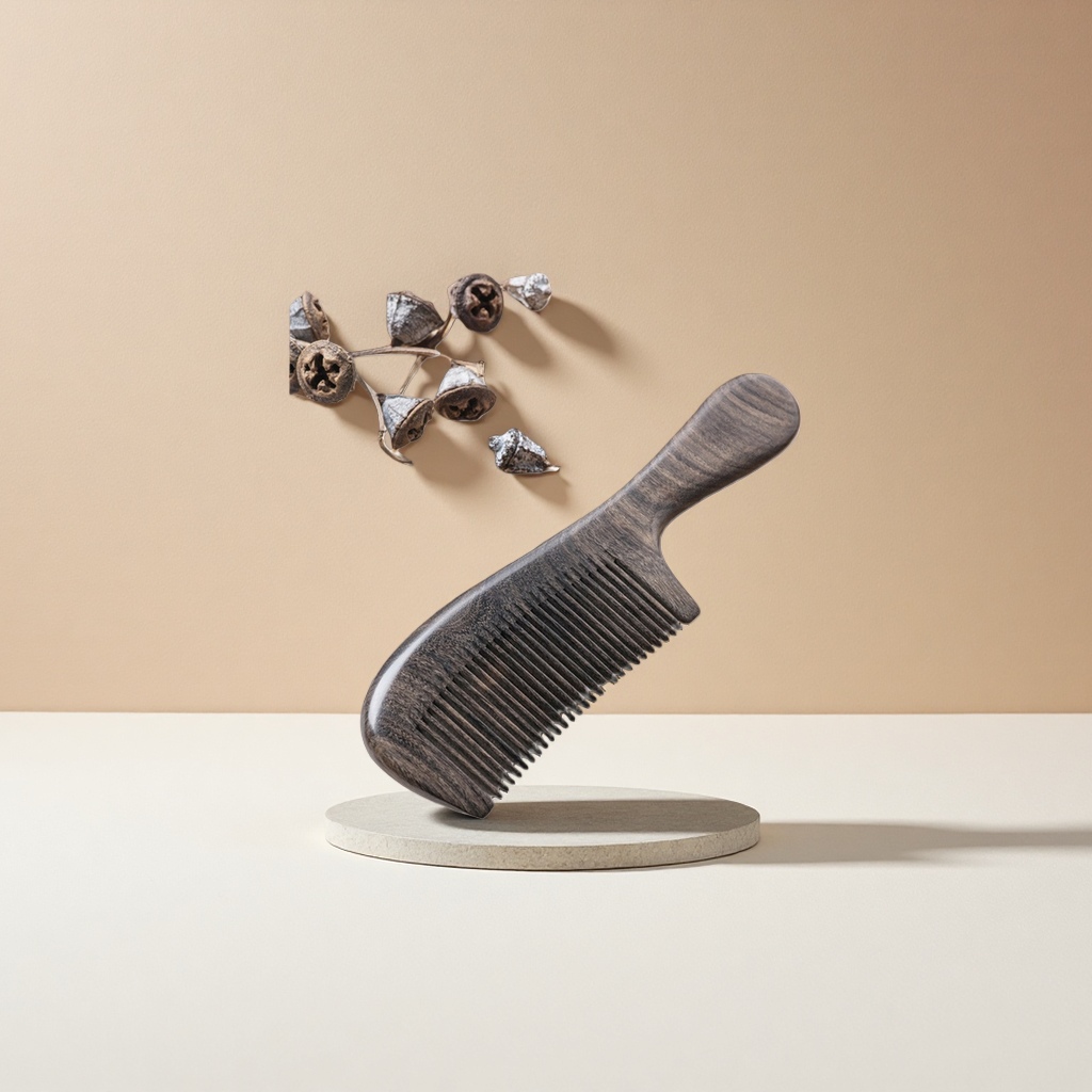 天然檀木梳子防静电养发梳顺发去屑柔顺头发梳子