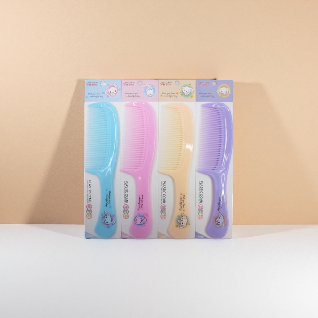 彩色塑料梳子梳子 多色可选顺滑不掉毛防静电梳头神器