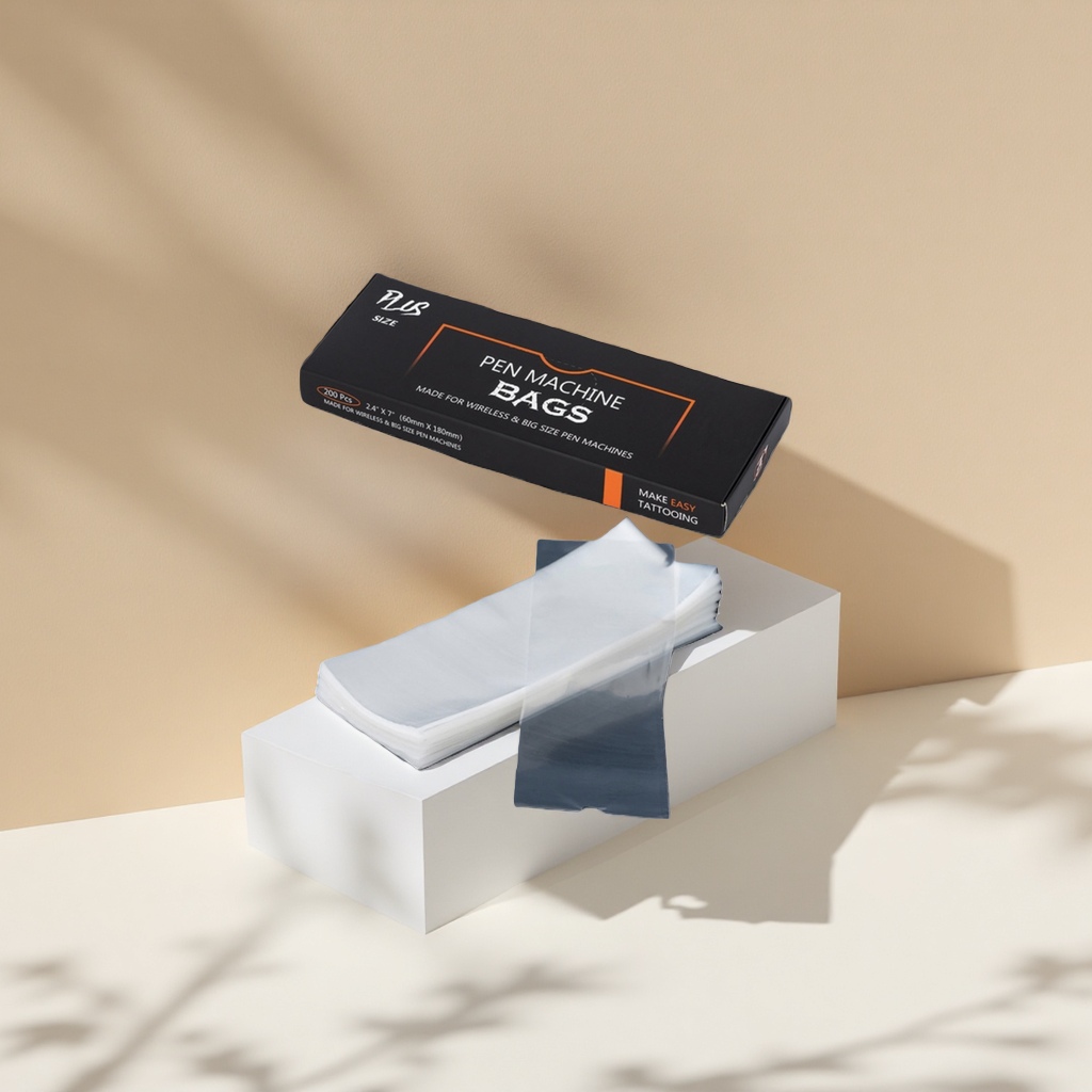 The tattoo pen case packaging box is a transparent plastic bag for portable storage, waterproof and dustproof Application Scenario
