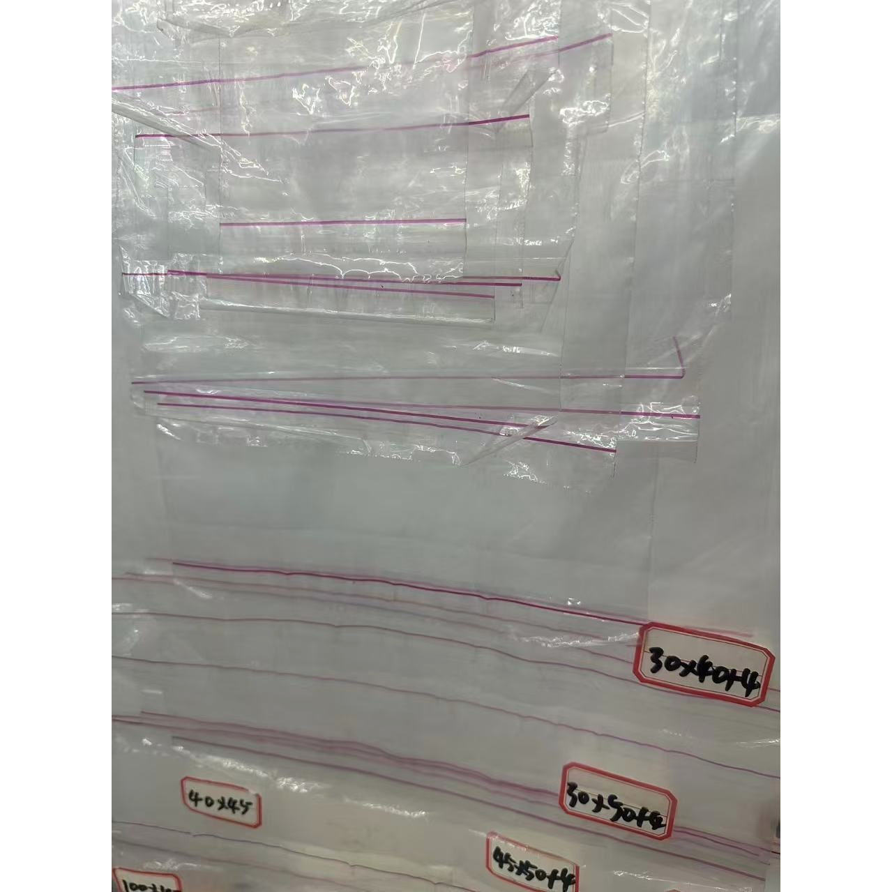 Transparent plastic bags, food-grade large, thickened, reusable storage bags Item Picture