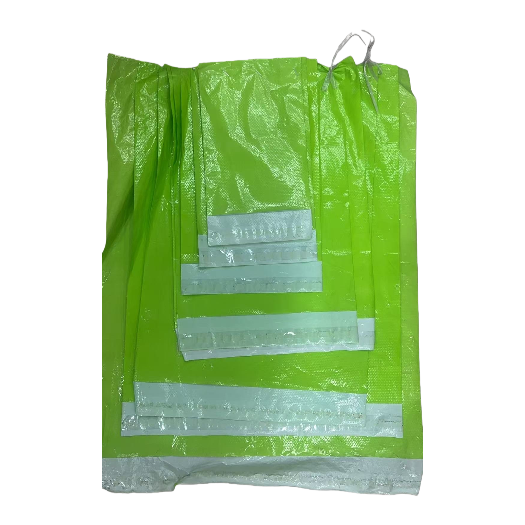 Green plastic bags, reusable eco-friendly bags, large-capacity thickened shopping bags Item Picture