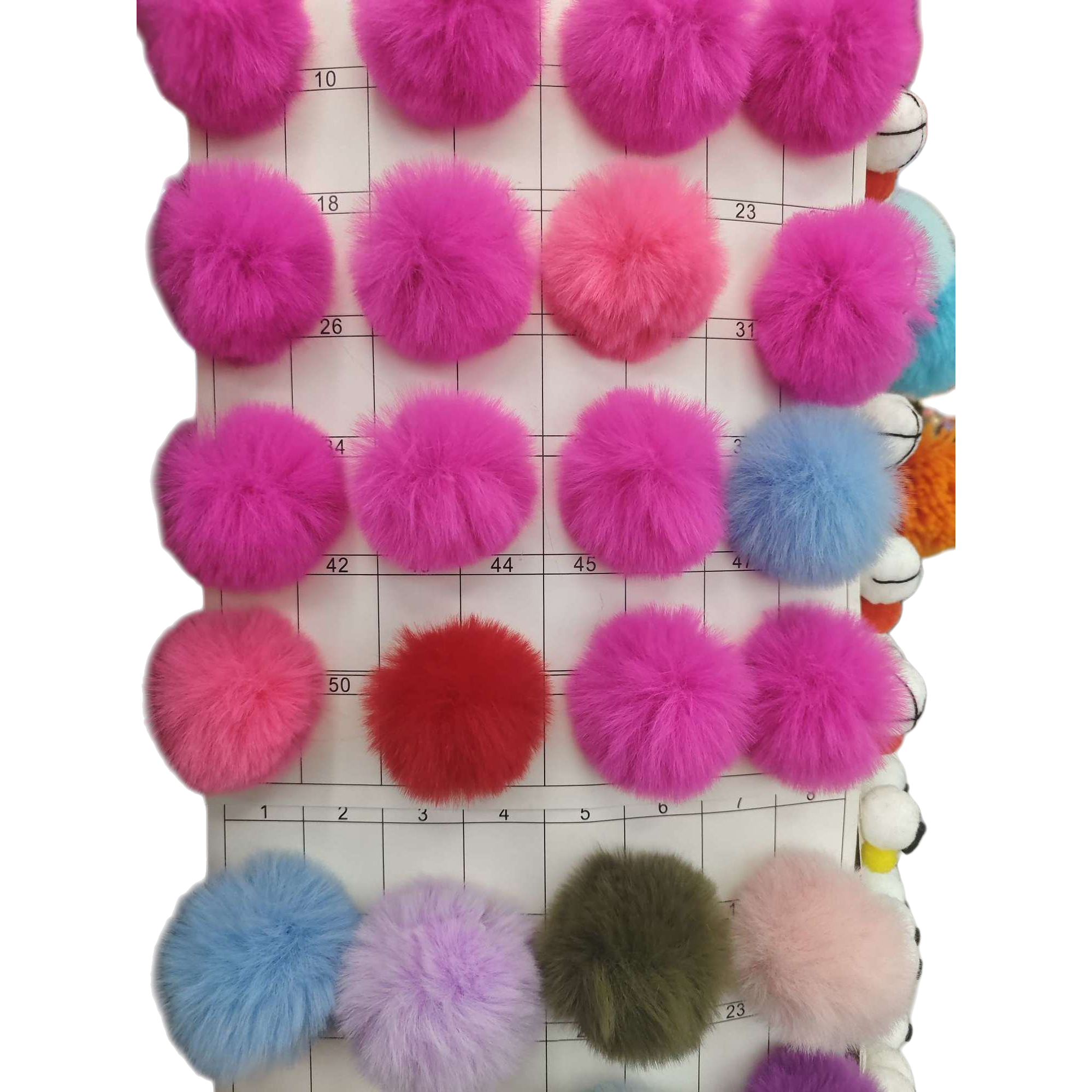 Colorful plush balls, cute decorative balls, children's toys, hanging ornaments, soft and adorable ornaments, home decoration