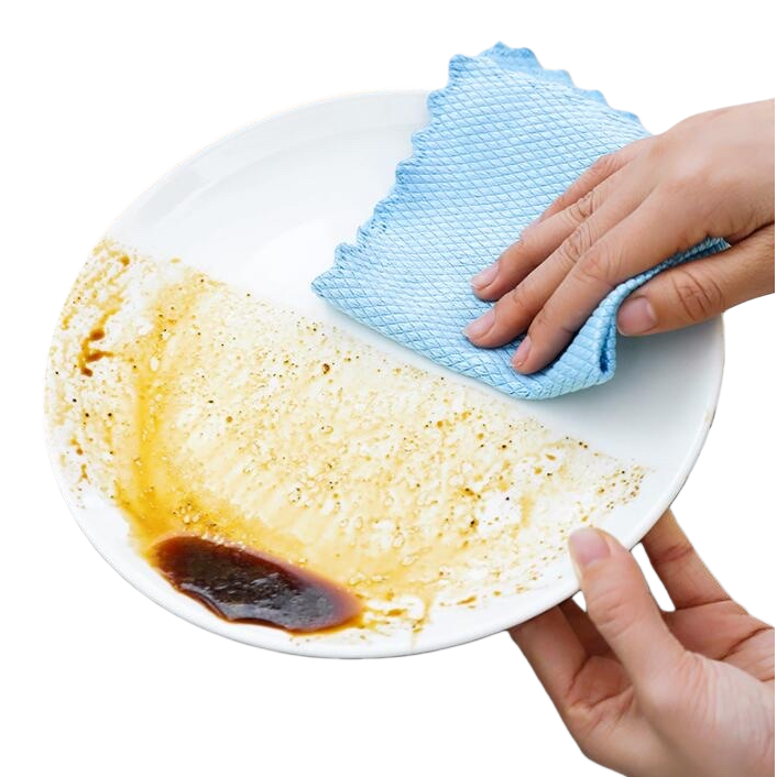 A 200-gram cleaning cloth and glass cup set, a powerful household cleaning tool for removing stains and grease Item Picture