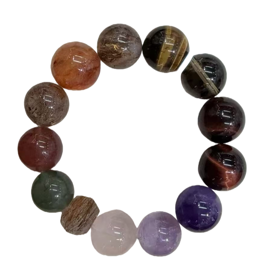 Colorful gemstone bracelets, natural jade bracelets, fashionable accessories, girls' gifts for girlfriends, best friends, gemstones, salt source agate, jade Item Picture