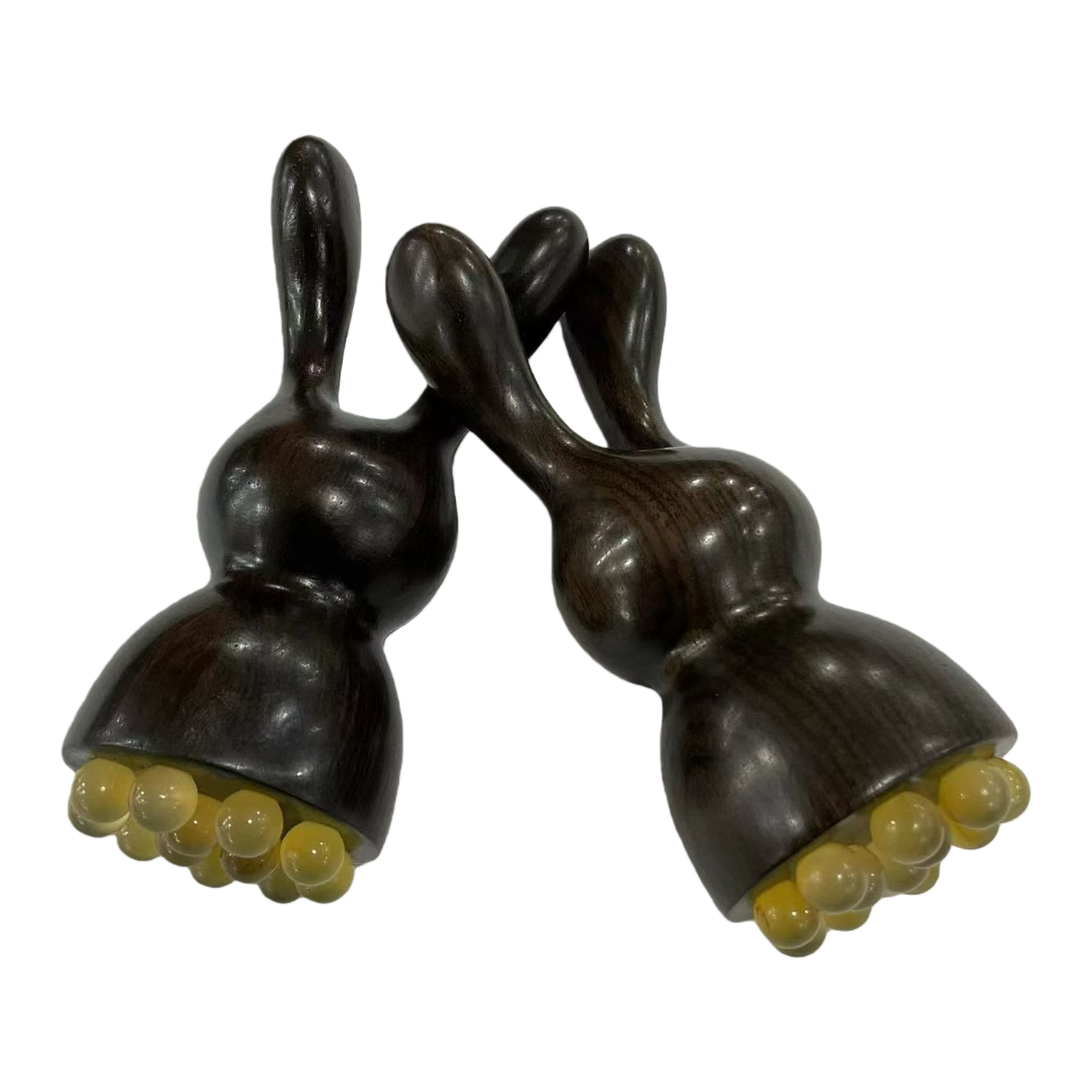 按摩器+木质按摩器白底实物图