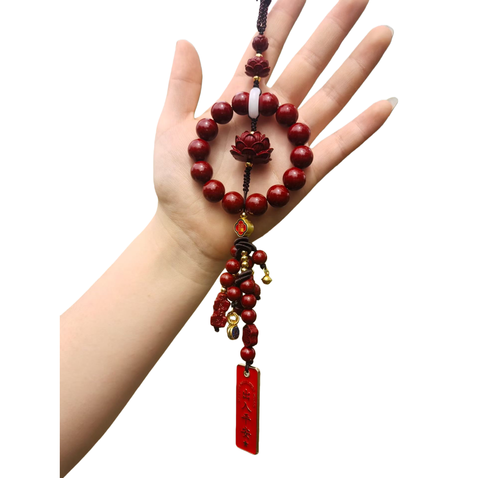 Pulsera de perlas rojas para mujeres moda simple diseño sentido pulsera Item Picture