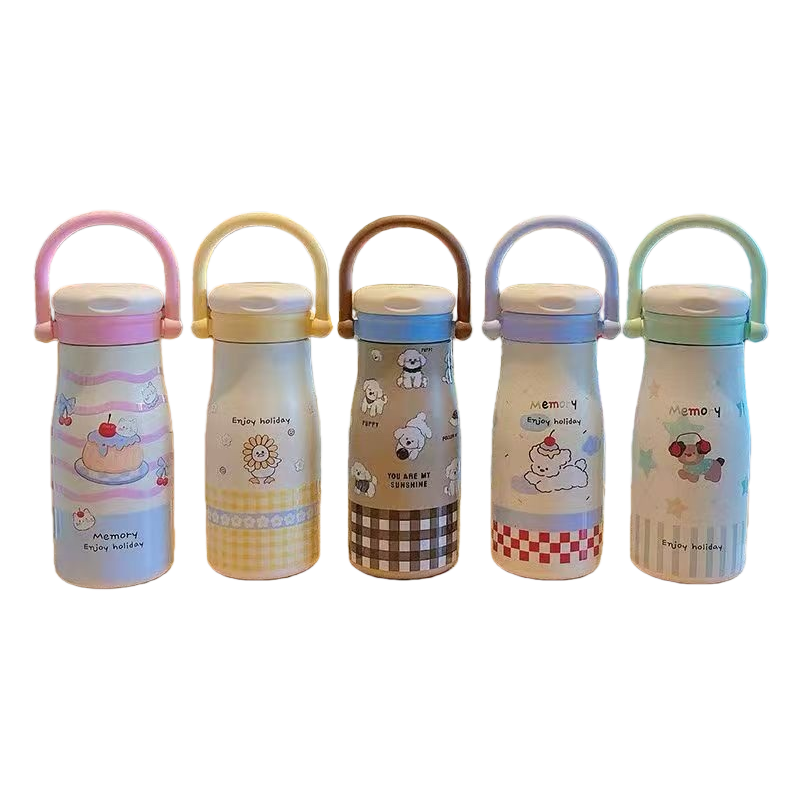 Cartoon handle thermal cup 180ml mantener el calor a prueba de fugas oficina portátil hogar Item Picture