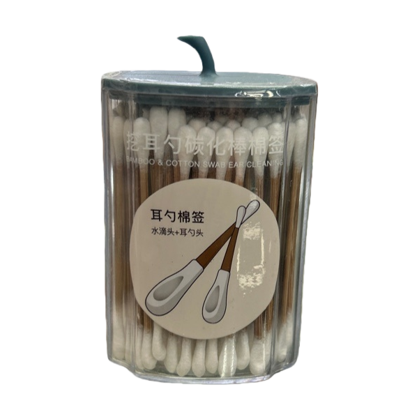 Ear spoon cotton swab, transparent can, cotton swab head, individual packaging Item Picture