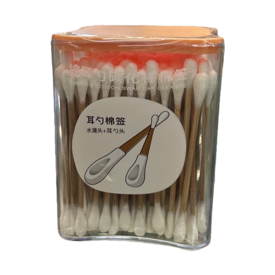 Ear spoon cotton swab combination cotton swab head portable sanitary cotton swab set Item Picture