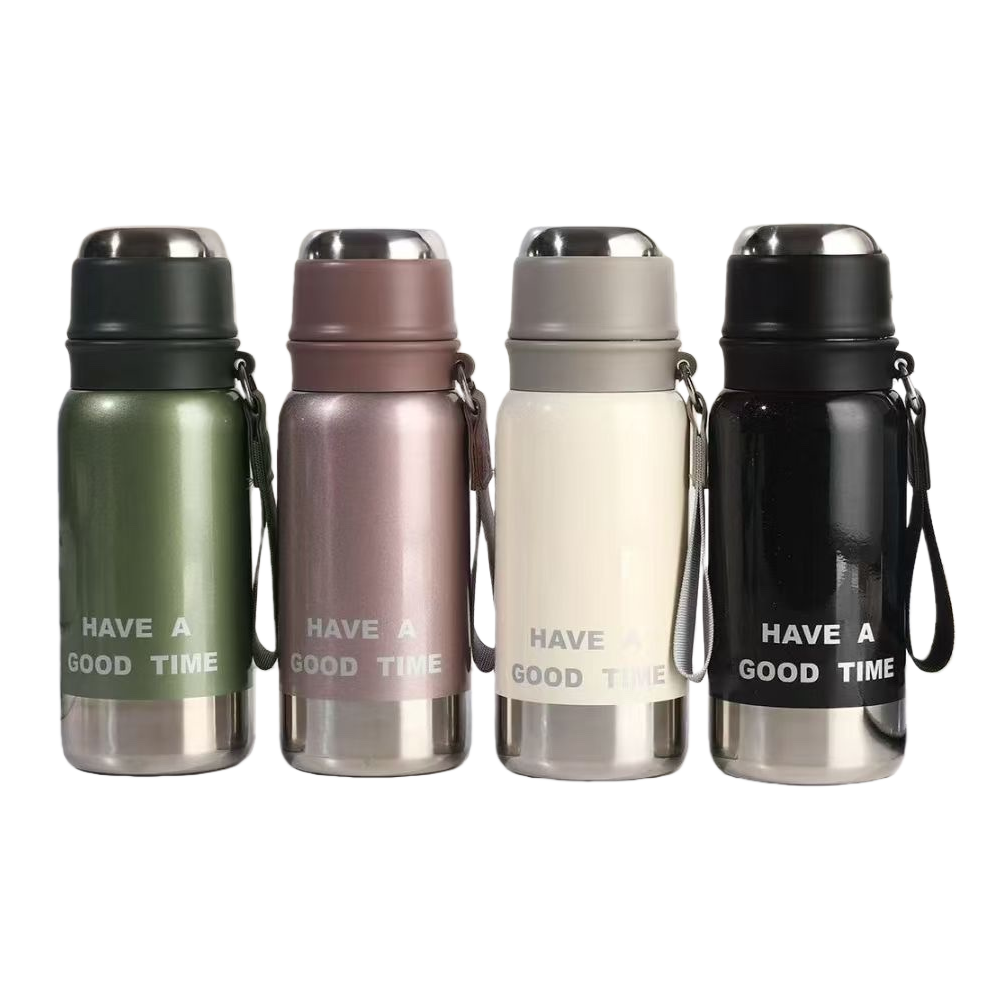 Double-layer stainless steel vacuum insulated cup, 200ml large-capacity leak-proof lid Item Picture