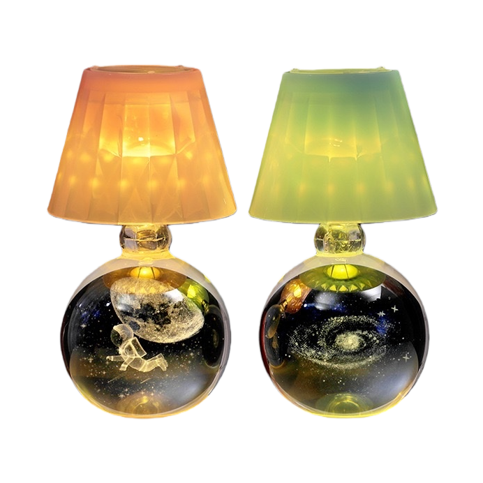 Starry crystal ball night light, creative crystal table lamp, dormitory bedroom bedside lamp, ambient light, desktop decorative item Item Picture