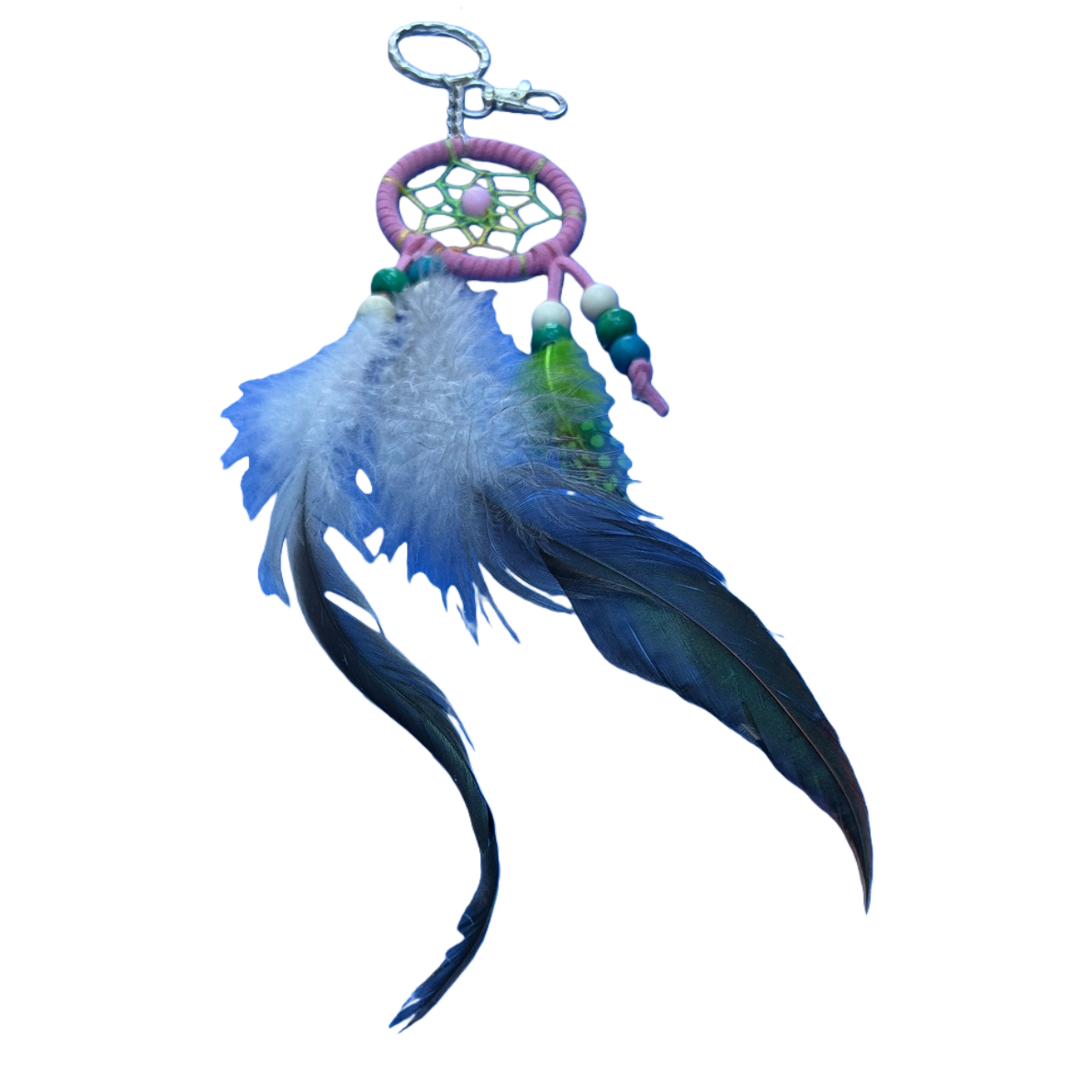 Dreamy dreamcatcher feather pendant, exquisite decorative item, unique style, Nordic-style pendant Item Picture