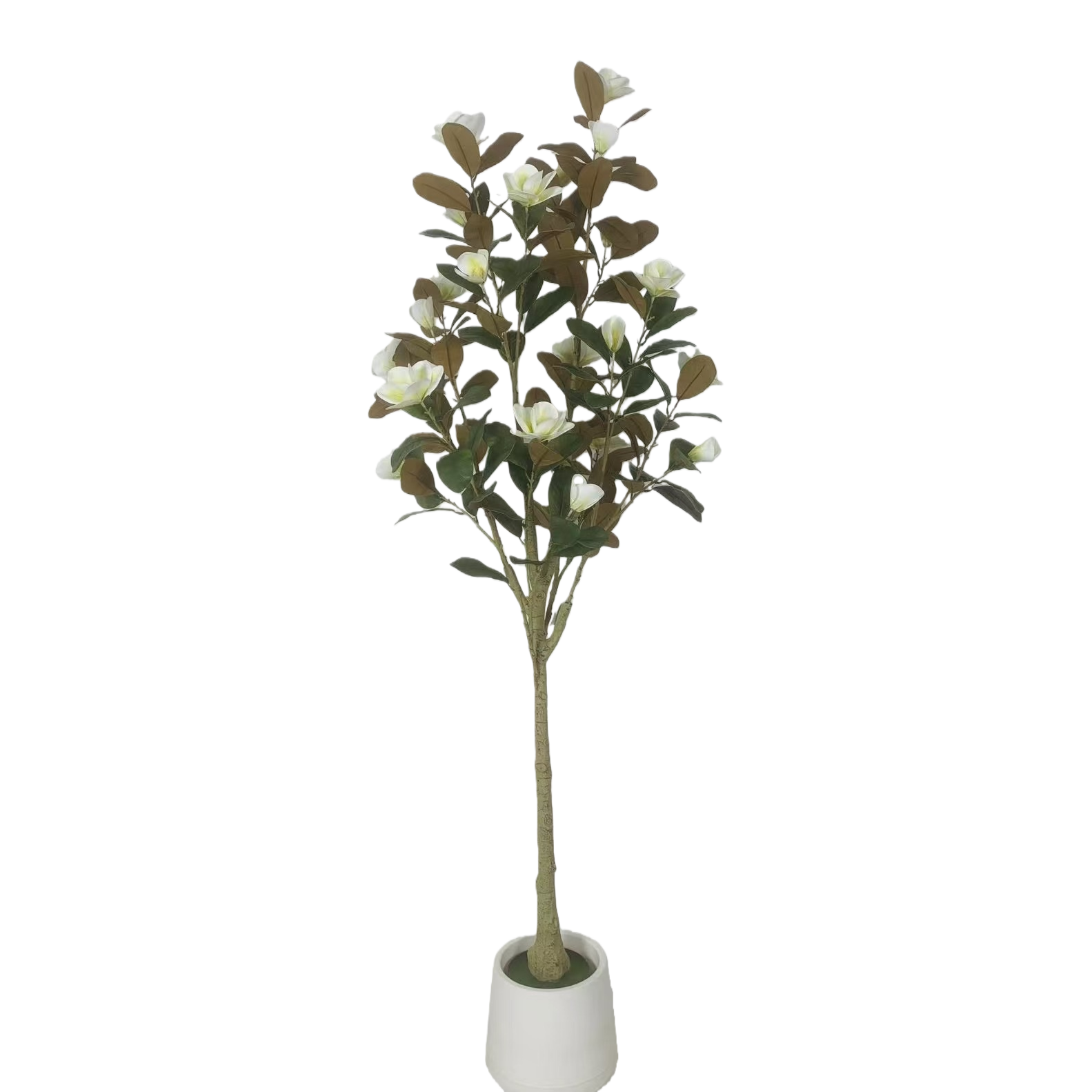 仿真植物+盆栽树白底实物图