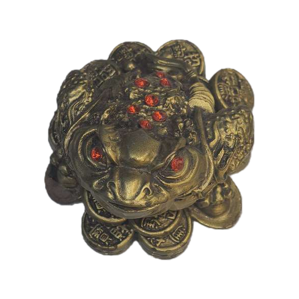 金色招财蟾蜍摆件招财纳福家居装饰品