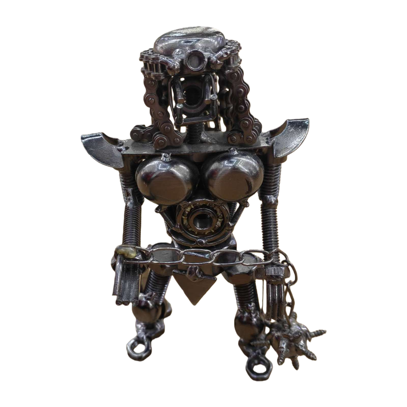 金属机器人造型艺术品雕塑摆件创意装饰品家居艺术收藏品143514788白底实物图