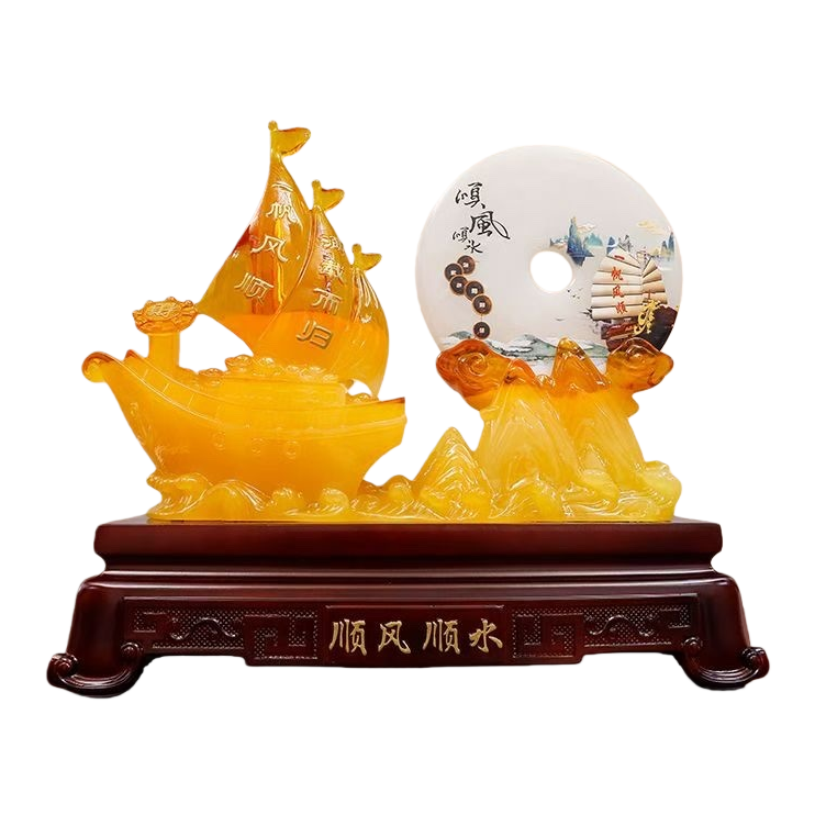 Sailboat decorative ornaments, retro-style home decoration ornaments Item Picture