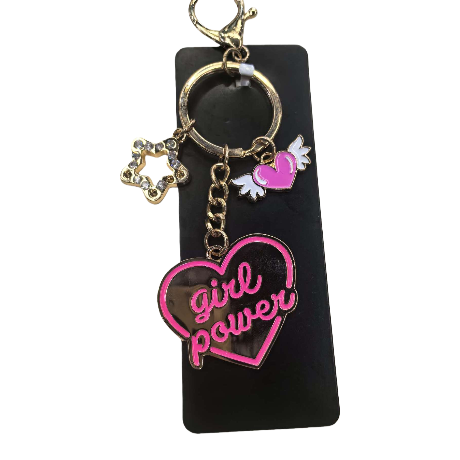 Pink heart-shaped pendant keychain, cute couple gift, portable car decoration 150251239