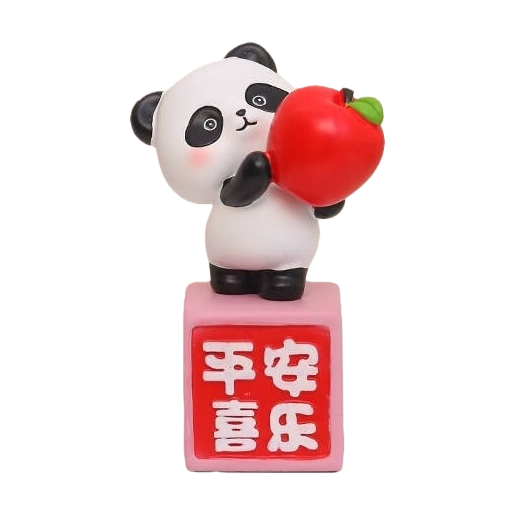 Panda Peace and Joy, ceramic handicrafts, home decorations, living room ornaments Item Picture