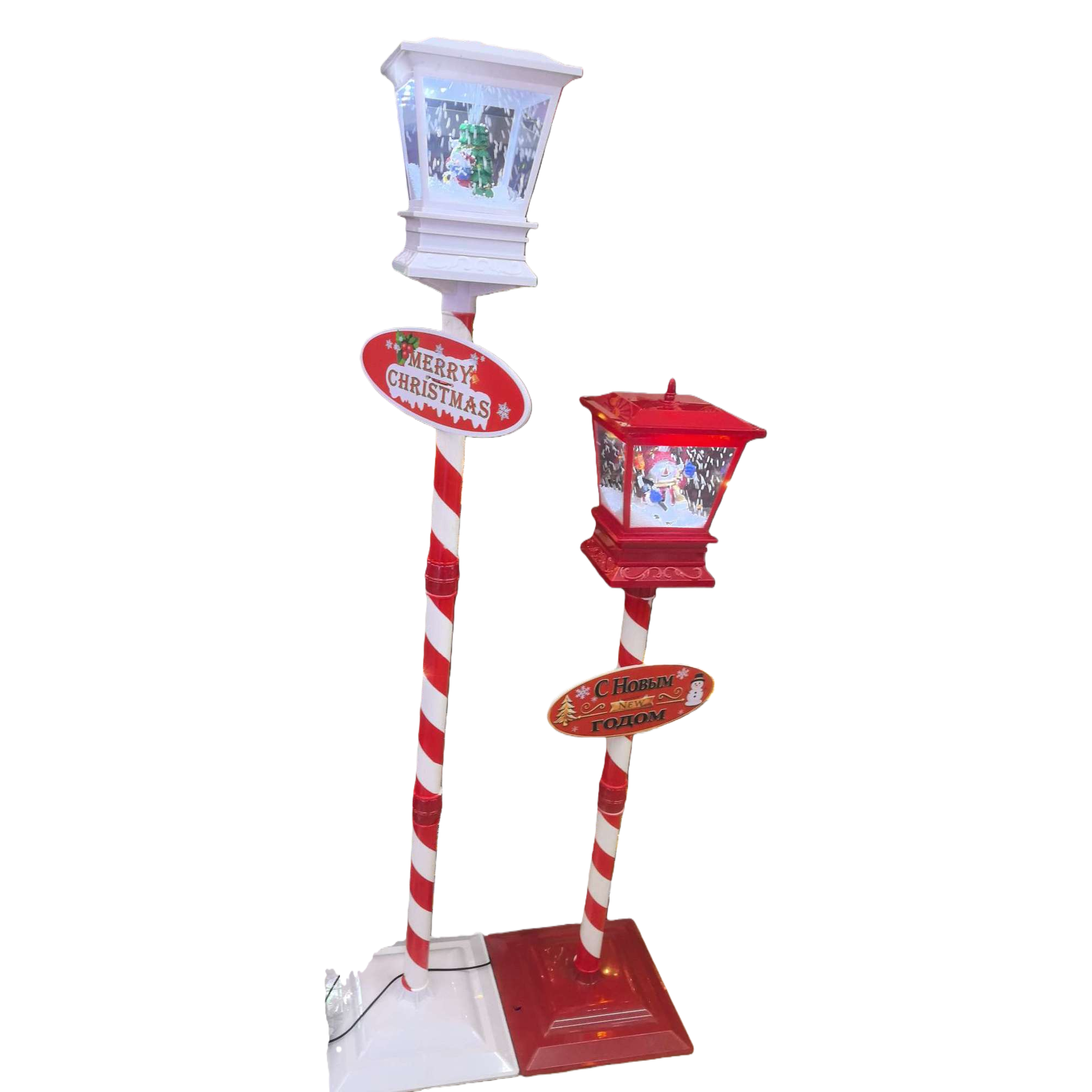 Christmas light posts, festive decorative string lights, home indoor and outdoor Christmas trees for decoration. 152609341 Item Picture