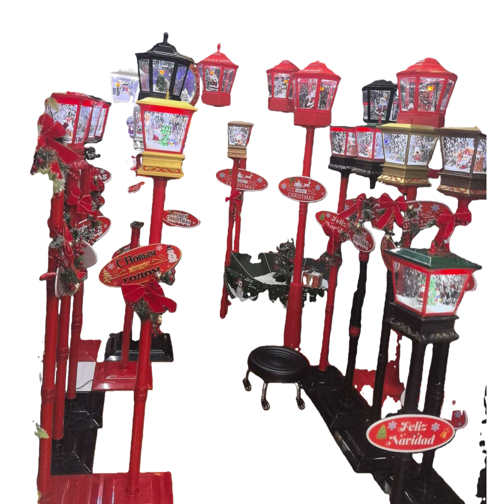 Christmas lanterns, red lanterns, festive decorations, home ornaments for the Spring Festival and Lantern Festival