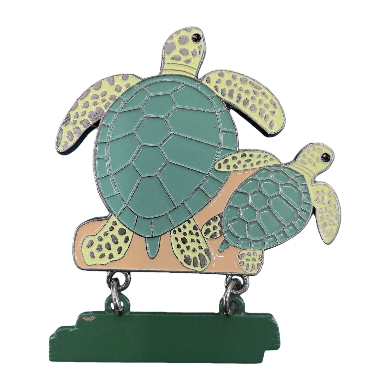 Turtle pattern badge, trendy accessory, retro and personalized pendant. 153458877 Item Picture