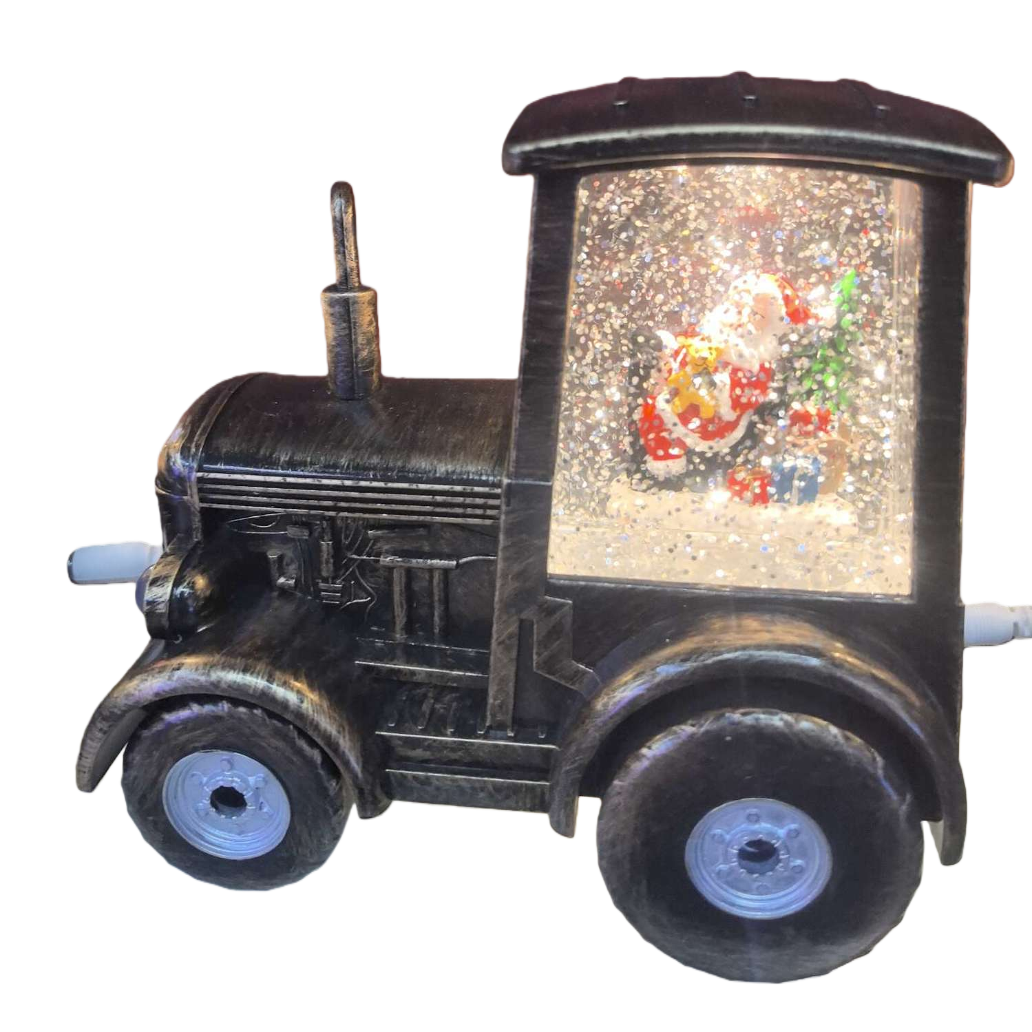 Christmas-themed tractor-shaped snow scene light, warm lighting, festival decorative light 153945247 Item Picture