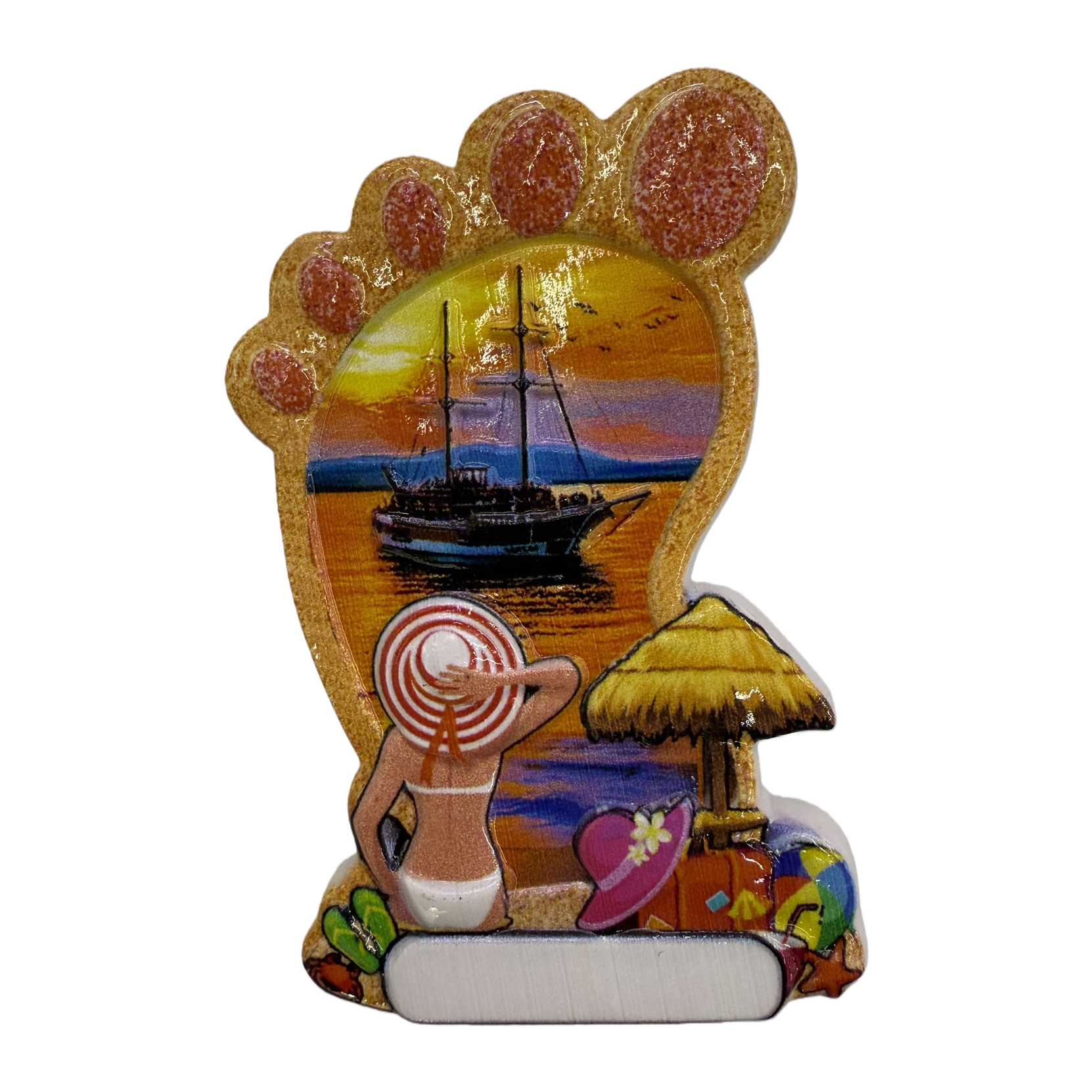 Foot-shaped magnetic decorative items, home wall stickers, personalized and creative magnets Item Picture