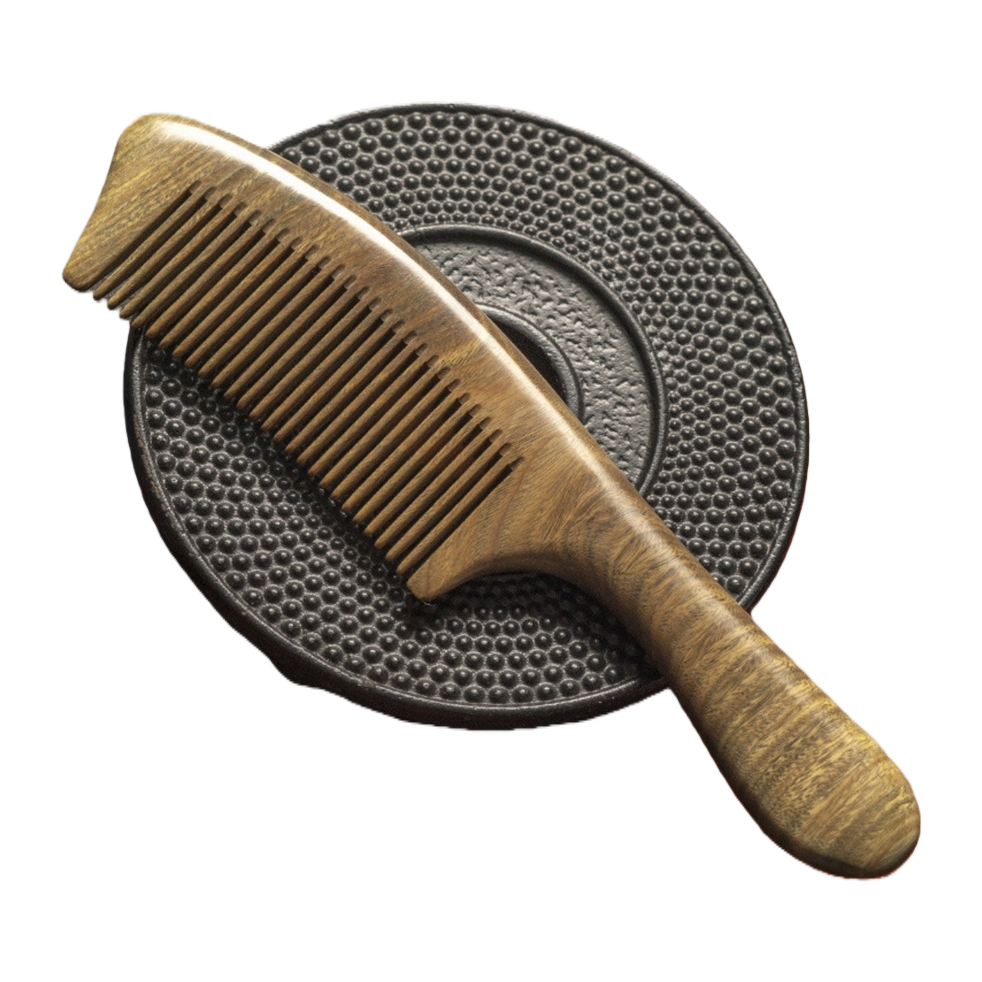 木质梳子+梳子白底实物图