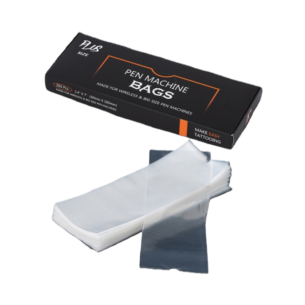 The tattoo pen case packaging box is a transparent plastic bag for portable storage, waterproof and dustproof Item Picture