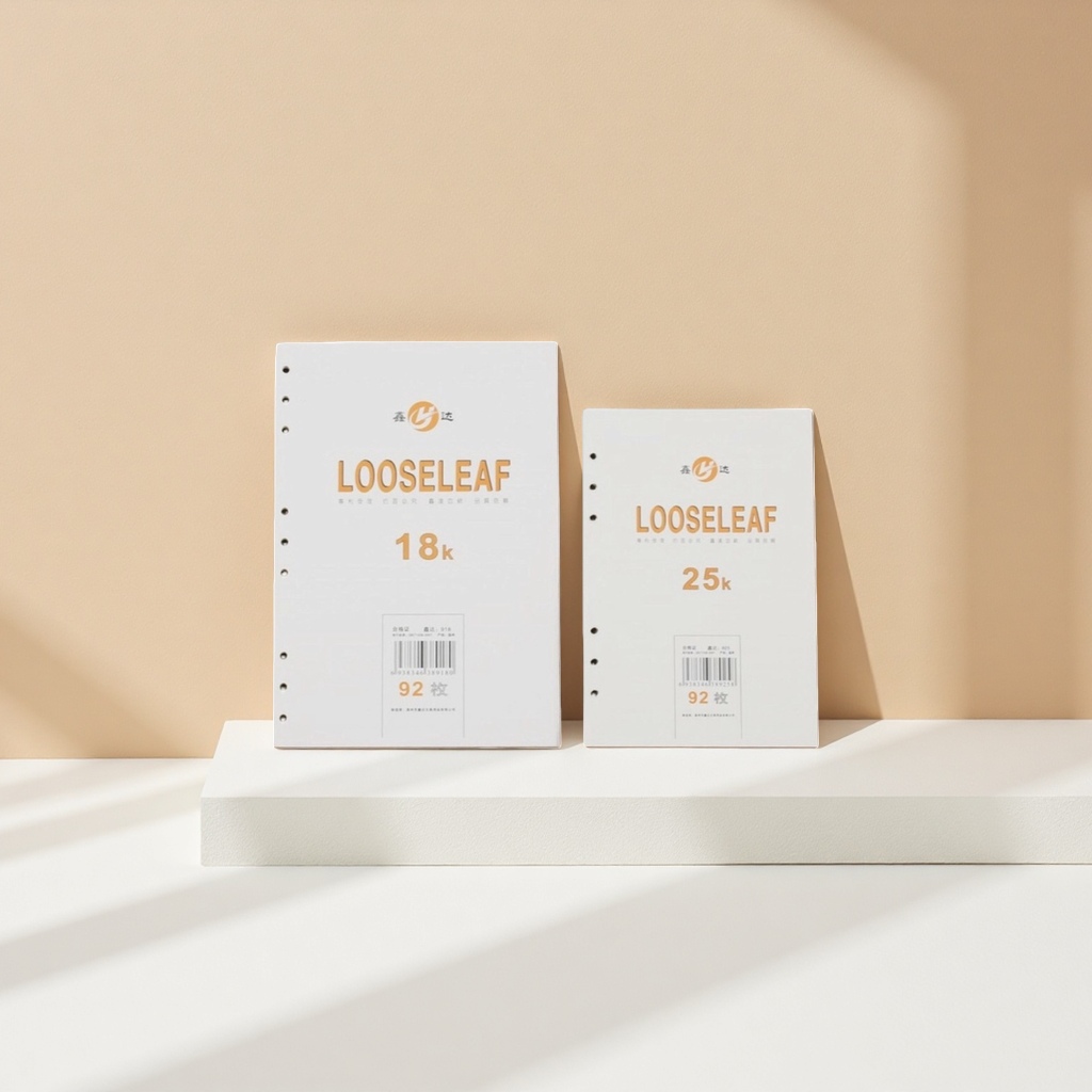 LOOSELEAF 18k 25k 活页纸笔记本 纸张柔软耐用装订牢固