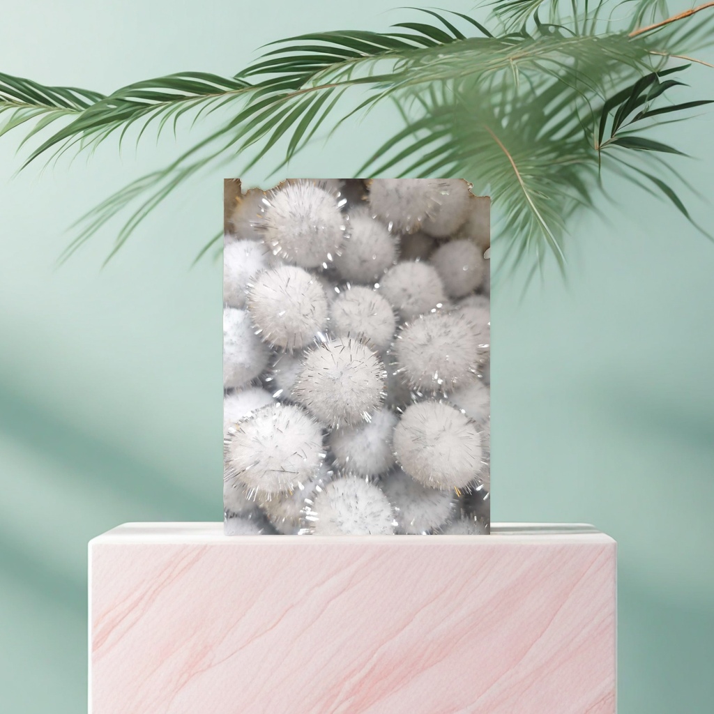White plush ball toy, cute and soft pet cat teaser, children's educational toy 083019459 Application Scenario