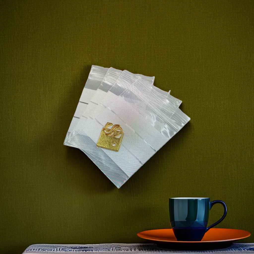 Oro colgante transparente bolsa de plástico embalaje portátil decoración de almacenamiento Specification image