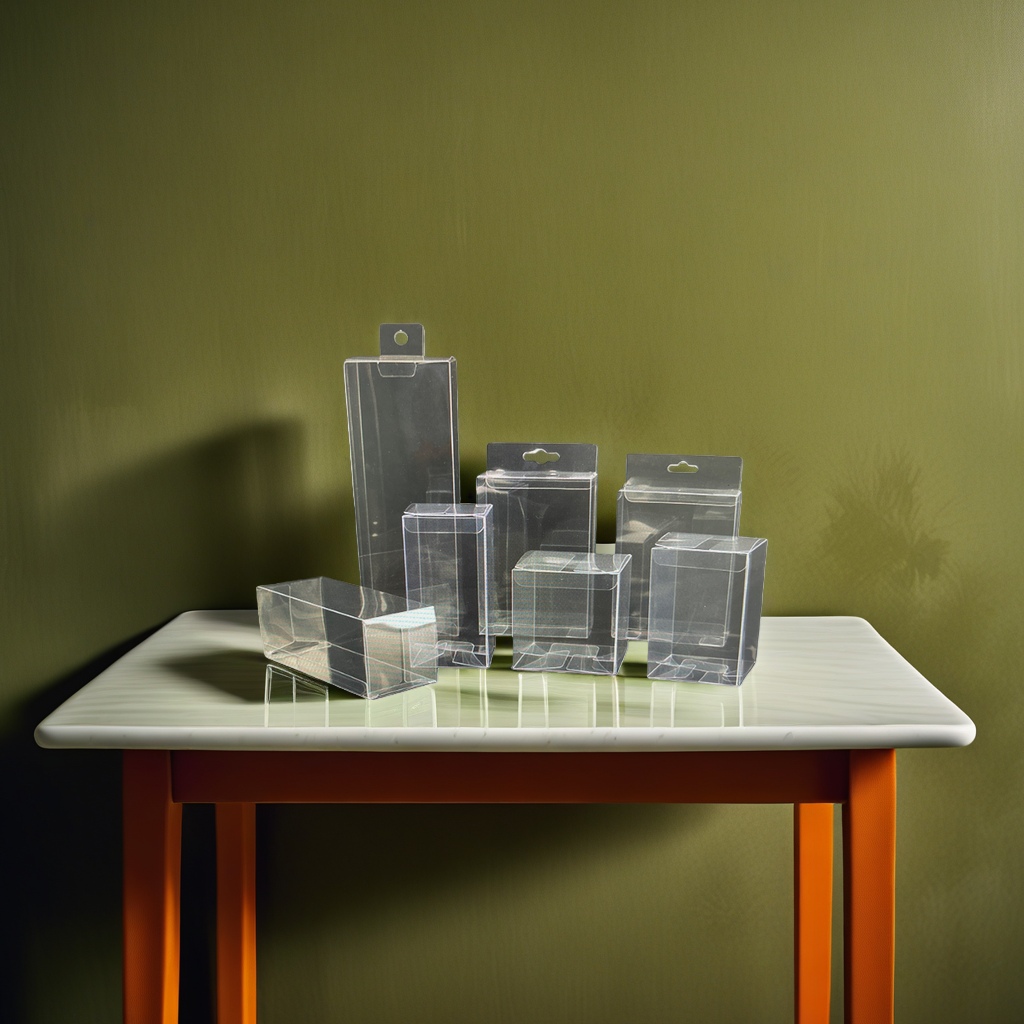 Transparent plastic packaging box, plastic color box, gift box, storage and organization box, household and office supplies Specification image
