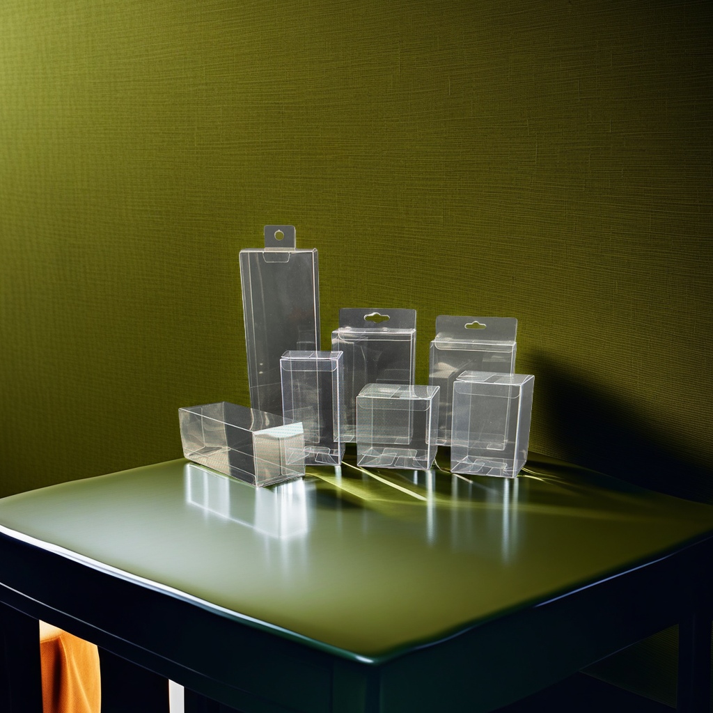 Transparent plastic packaging box, plastic color box, gift box, storage and organization box, household and office supplies