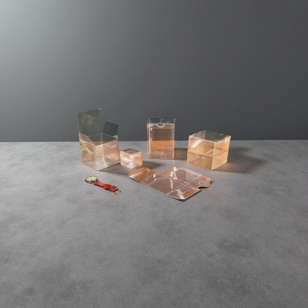 Transparent plastic packaging box, PVC, PP, PET box, universal storage box, dust-proof, water-proof and durable details Picture