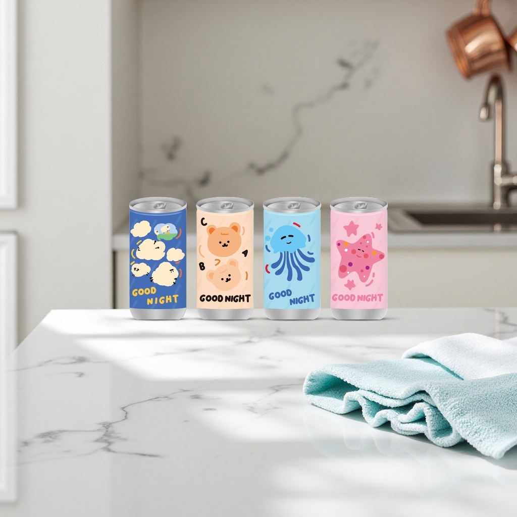 H080可乐罐湿巾 便携去油