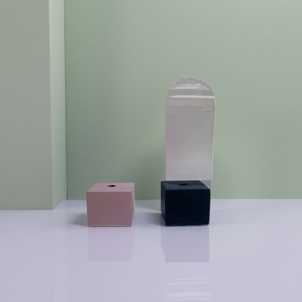 粉色立方体黑色立方体组合创意摆件家居装饰品