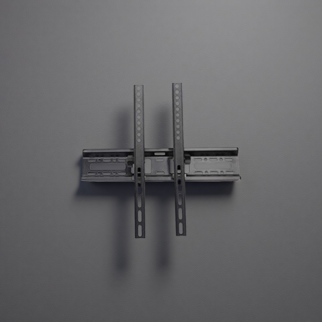 Black metal TV wall mounts are suitable for 40-70 inch TV wall-mounted brackets and have strong load-bearing capacity details Picture