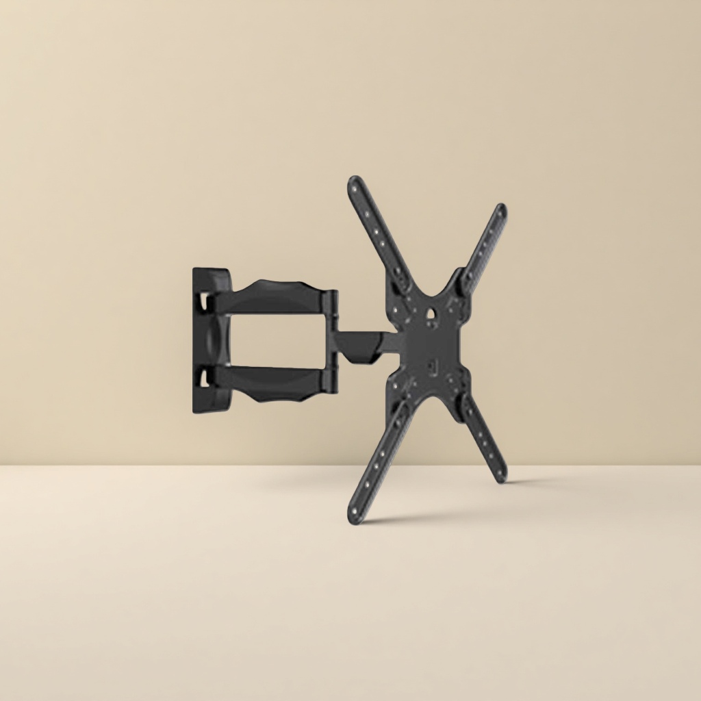 The main body installation bracket of the black TV wall mount is a universal type Application Scenario