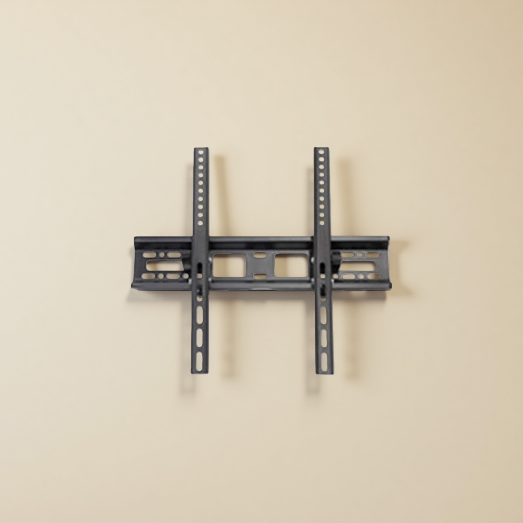 The black metal TV wall mount is suitable for 40-70 inch TVS. It is easy to install, stable and durable details Picture