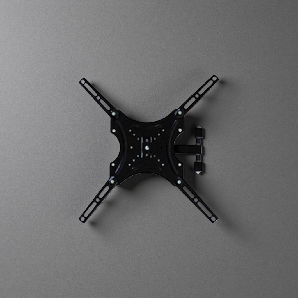 The black metal TV wall mount is a stable installation bracket suitable for TVS ranging from 40 to 65 inches
