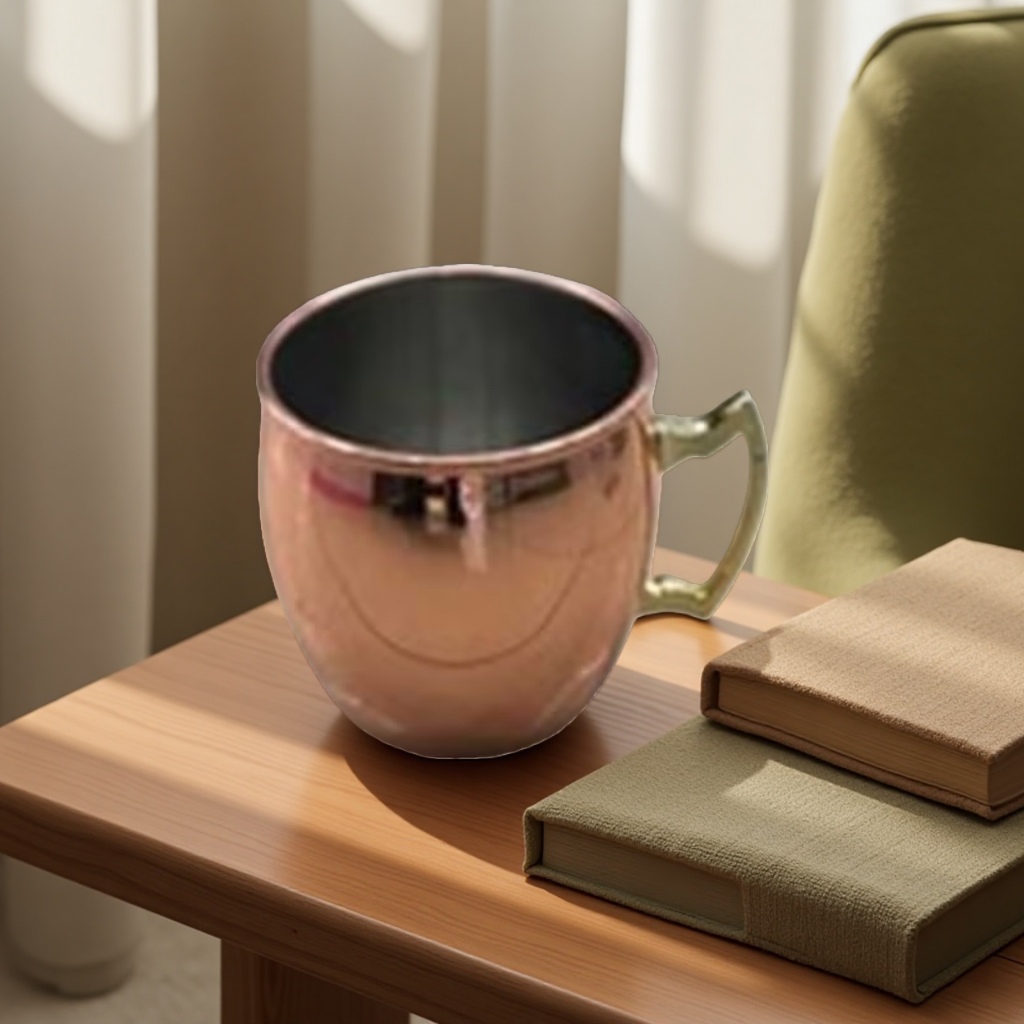 Copper-colored metal cups, daily office water cups, household insulated cups Application Scenario