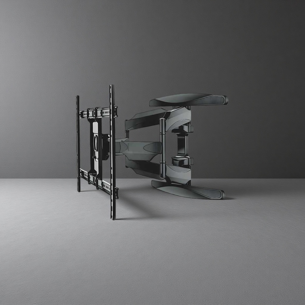 The telescopic and folding TV wall bracket is an adjustable wall-mounted bracket that is easy to install and durable