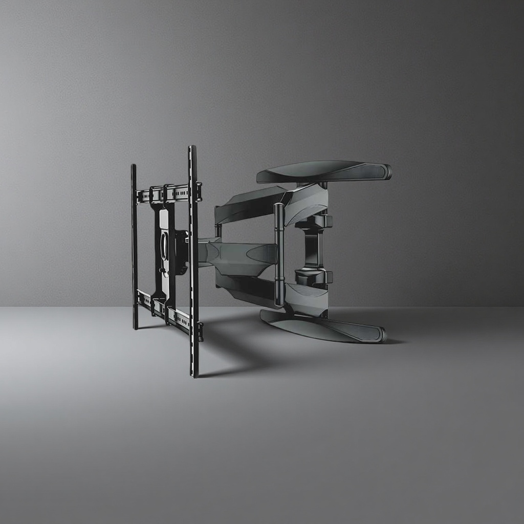 The telescopic and folding TV wall bracket is an adjustable wall-mounted bracket that is easy to install and durable details Picture