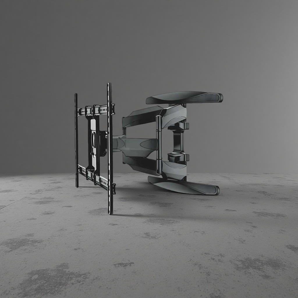 The telescopic and folding TV wall bracket is an adjustable wall-mounted bracket that is easy to install and durable Specification image