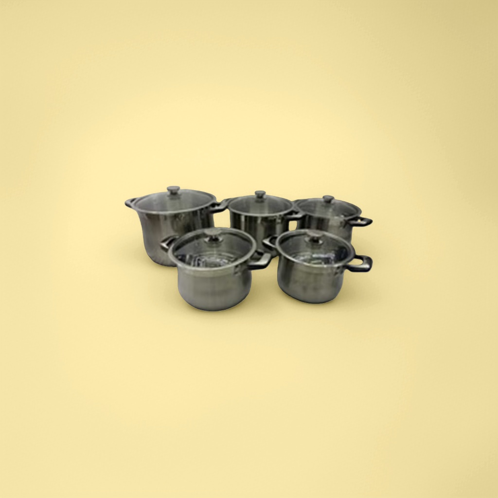 Stainless steel cookware set 18cm wok, stew pot, household non-stick pan, healthy and durable