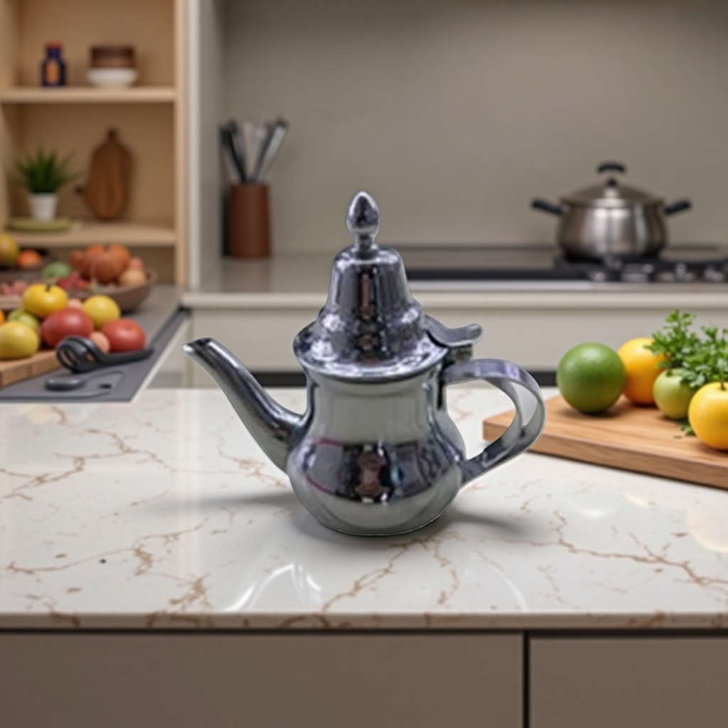 A large-capacity household metal teapot with heat preservation for boiling and brewing details Picture