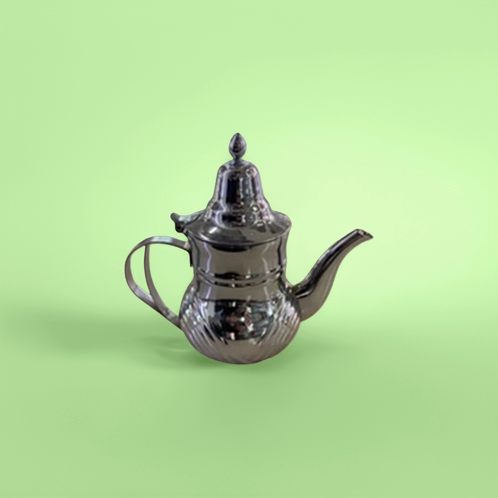 Silver teapot, household stainless steel teapot, large-capacity tea set Specification image
