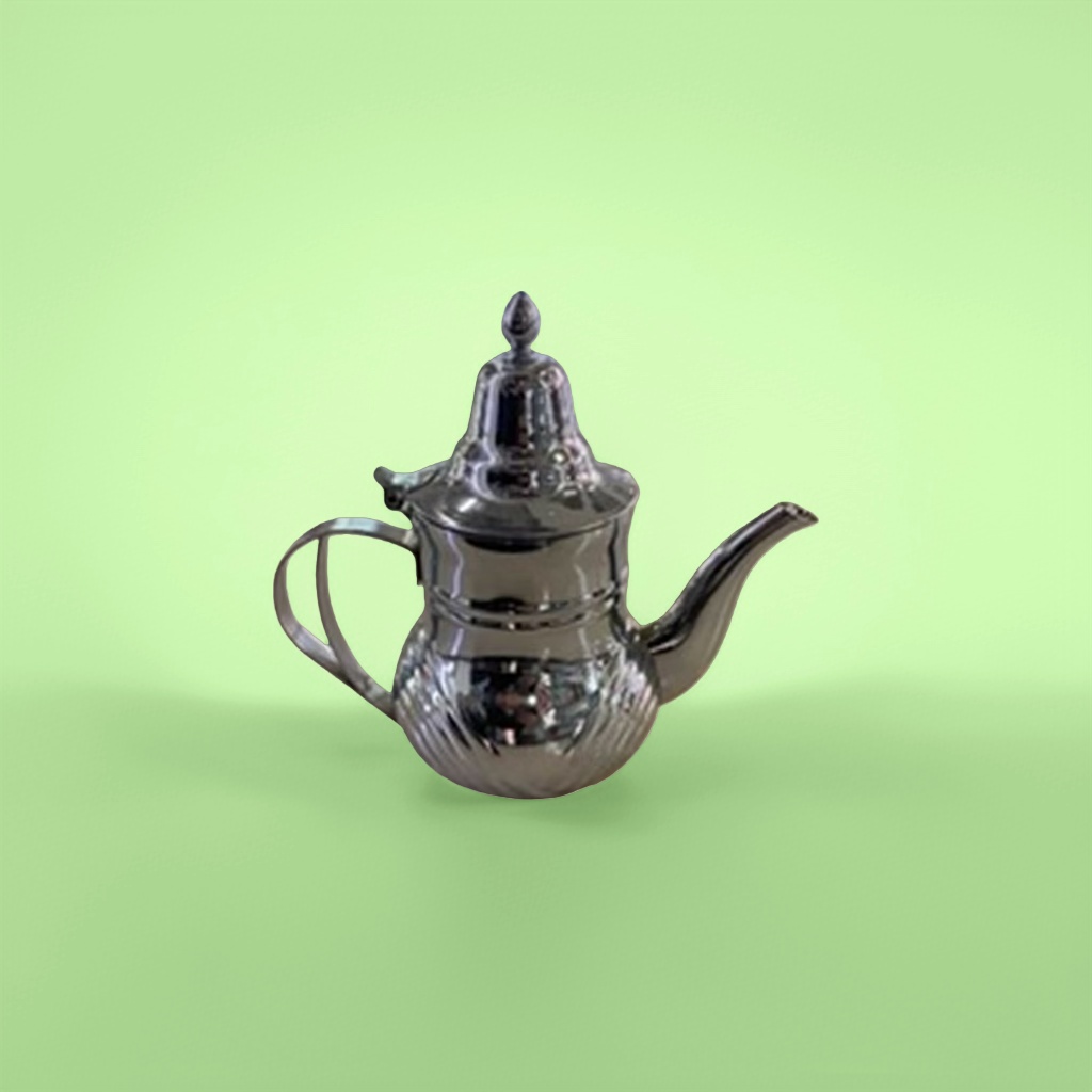 Silver teapot, household stainless steel teapot, large-capacity tea set