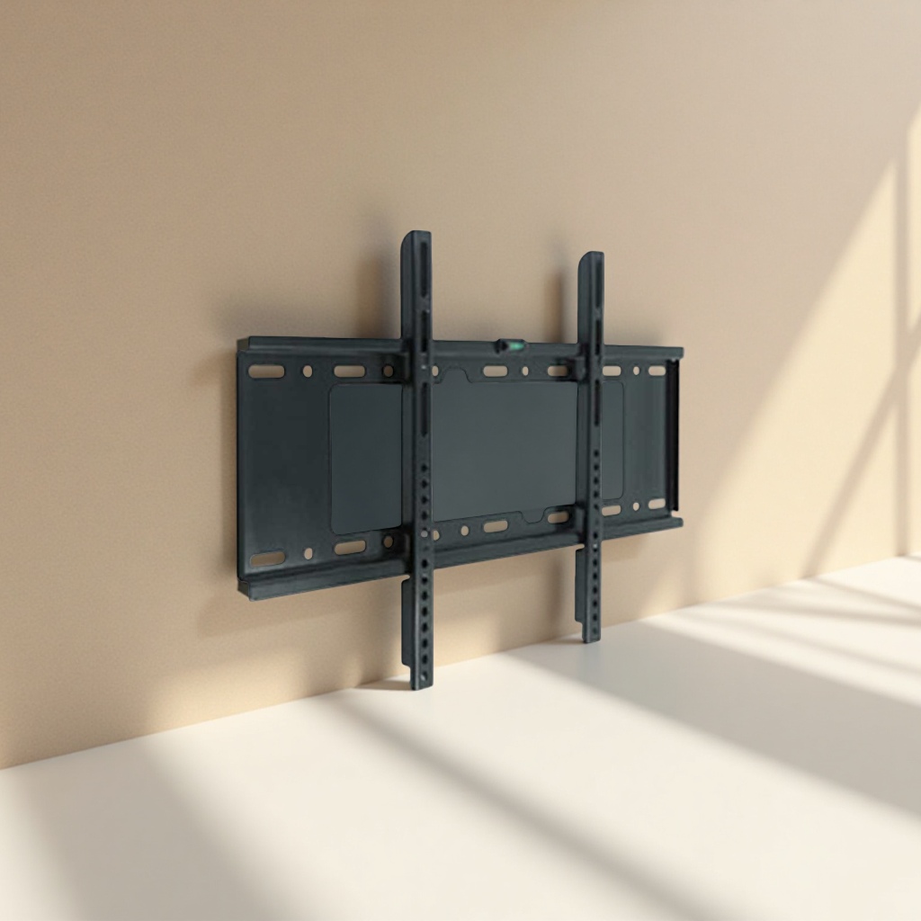 The black TV wall mount is suitable for 40-70 inch TVS. It is easy to install and has strong load-bearing capacity details Picture